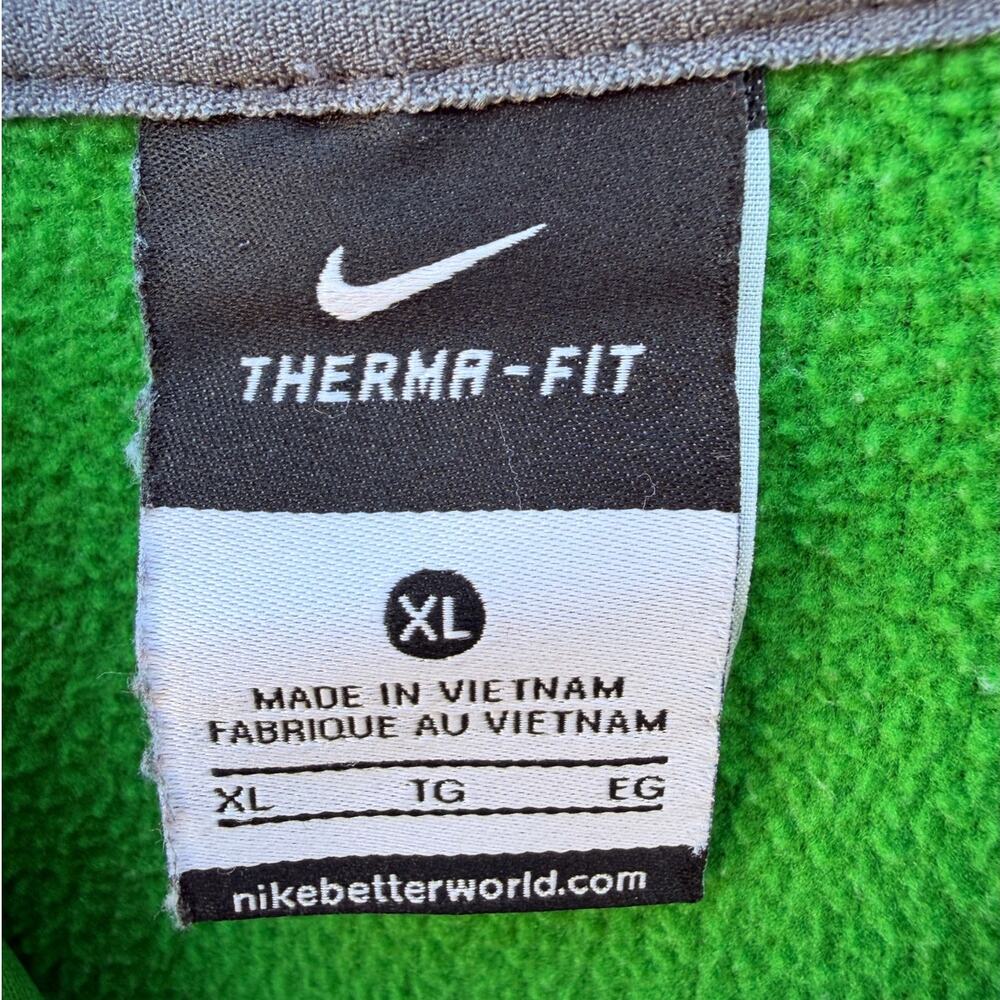 Nike Therma-Fit Hoodie Mens XL Green Pullover Sweatshirt - Picture 3 of 5